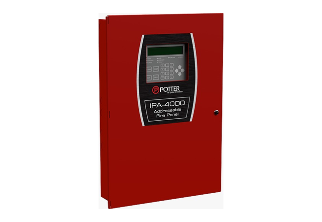 Central de alarme de incêndio Potter IPA-4000
